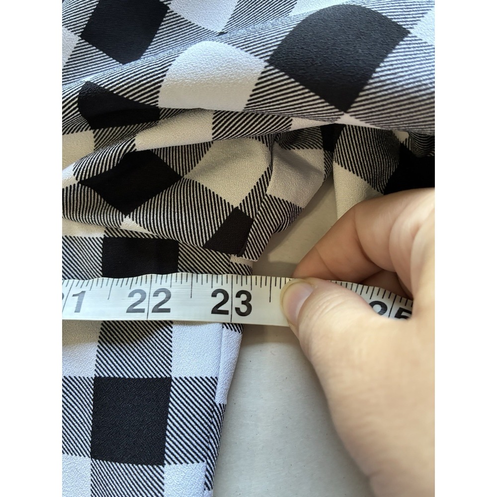 NEW! Torrid Studio Shawl Collar Blazer In Retro Plaid Sz 2XL Black /white - Picture 6 of 8